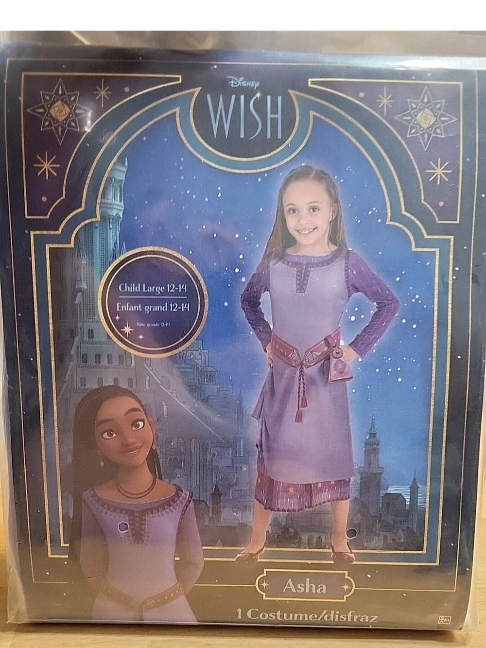 Disney Wish ASHA PlayTime Costume Adorable Anytime Play Large 12-14 #4017